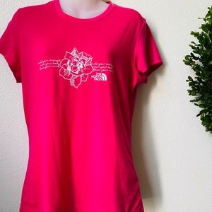 The Northface Pink Floral Short Sleeved Tee